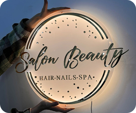 Office and storefront acrylic signs